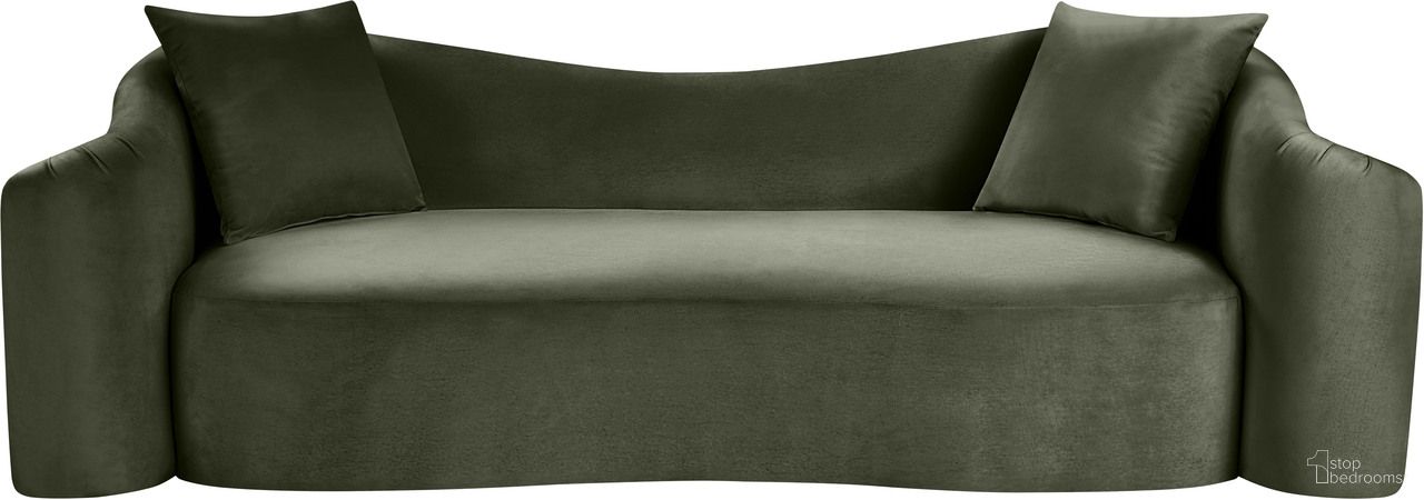 The appearance of Destin Velvet Sofa In Green Velvet designed by Meridian in the modern / contemporary interior design. This green velvet piece of furniture was selected by 1StopBedrooms from Destin Collection to add a touch of cosiness and style into your home. Sku: 44052Green-S. Material: Velvet.