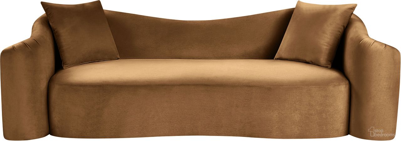 The appearance of Destin Velvet Sofa In Saddle designed by Meridian in the modern / contemporary interior design. This saddle piece of furniture was selected by 1StopBedrooms from Destin Collection to add a touch of cosiness and style into your home. Sku: 44052Saddle-S. Material: Velvet.