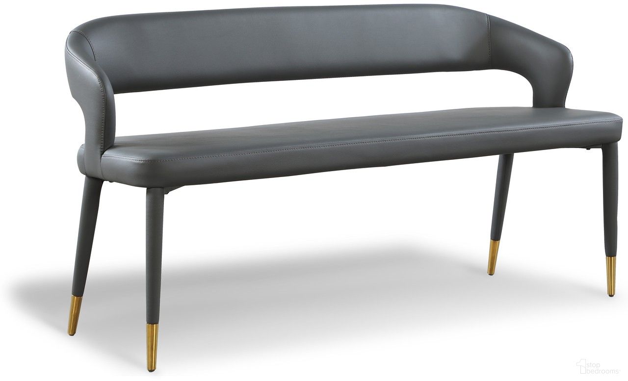 The appearance of Destiny Vegan Leather Bench In Grey designed by Meridian in the modern / contemporary interior design. This grey piece of furniture was selected by 1StopBedrooms from Destiny Collection to add a touch of cosiness and style into your home. Sku: 583Grey. Material: Plywood.