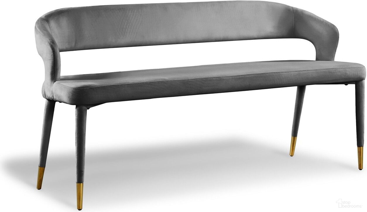 The appearance of Destiny Velvet Bench In Grey designed by Meridian in the modern / contemporary interior design. This grey piece of furniture was selected by 1StopBedrooms from Destiny Collection to add a touch of cosiness and style into your home. Sku: 582Grey. Material: Velvet.