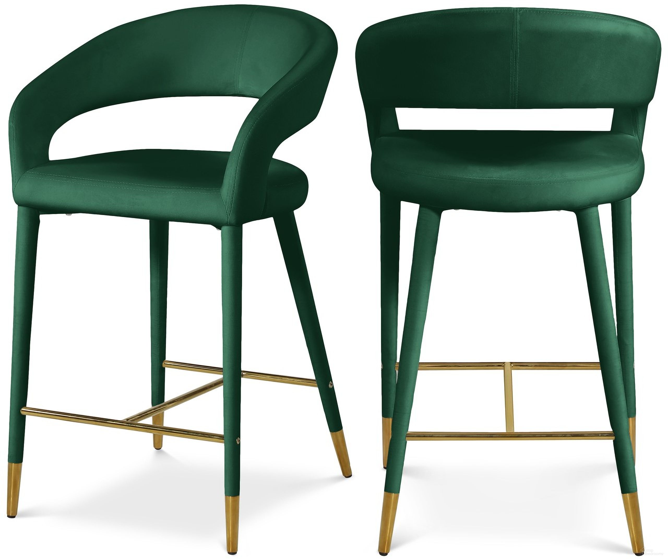 The appearance of Destiny Velvet Stool In Green designed by Meridian in the modern / contemporary interior design. This green piece of furniture was selected by 1StopBedrooms from Destiny Collection to add a touch of cosiness and style into your home. Sku: 540Green-C. Material: Velvet.