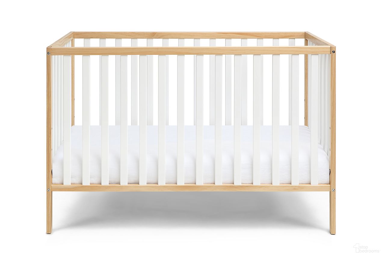 Deux Remi Island Crib In Natural and White