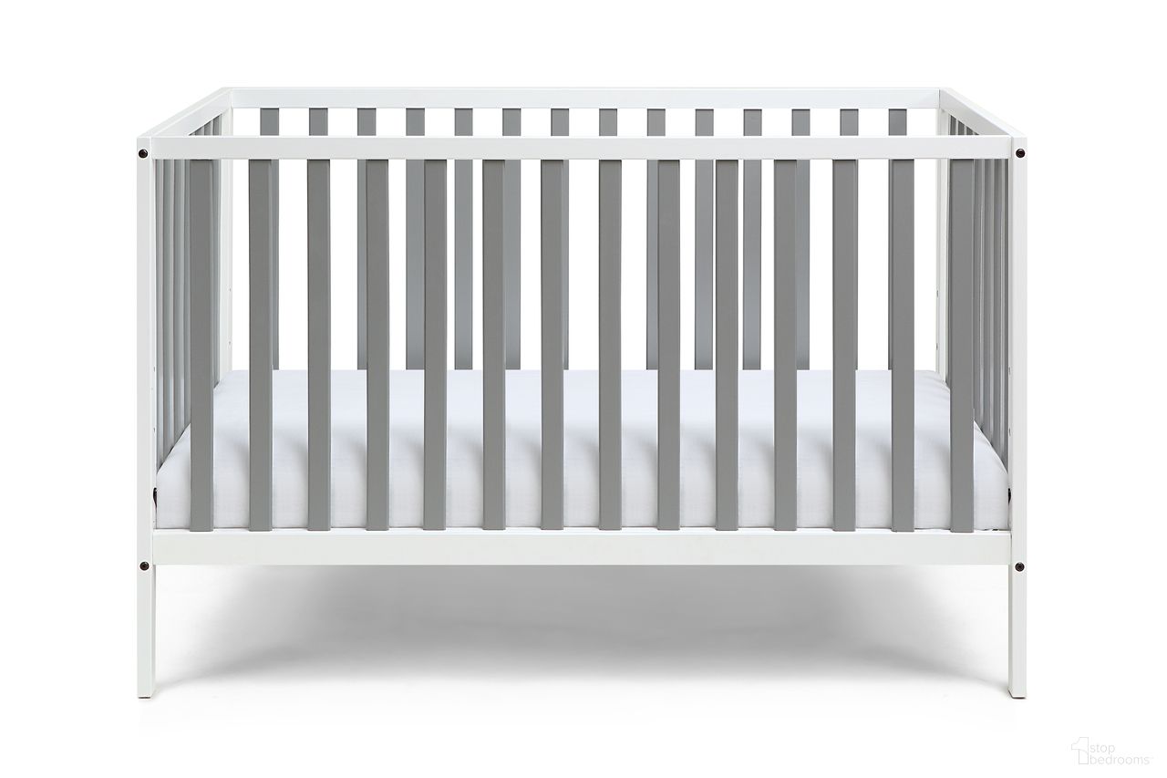 Deux Remi Island Crib In White and Gray