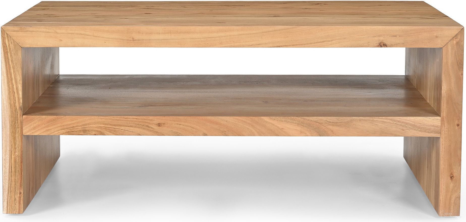 The appearance of Dev 44 Inch Mitered Angle Coffee Table with Storage Shelf In Natural designed by Jofran in the modern / contemporary interior design. This natural piece of furniture was selected by 1StopBedrooms from Dev Collection to add a touch of cosiness and style into your home. Sku: 2346-1. Material: Mango.