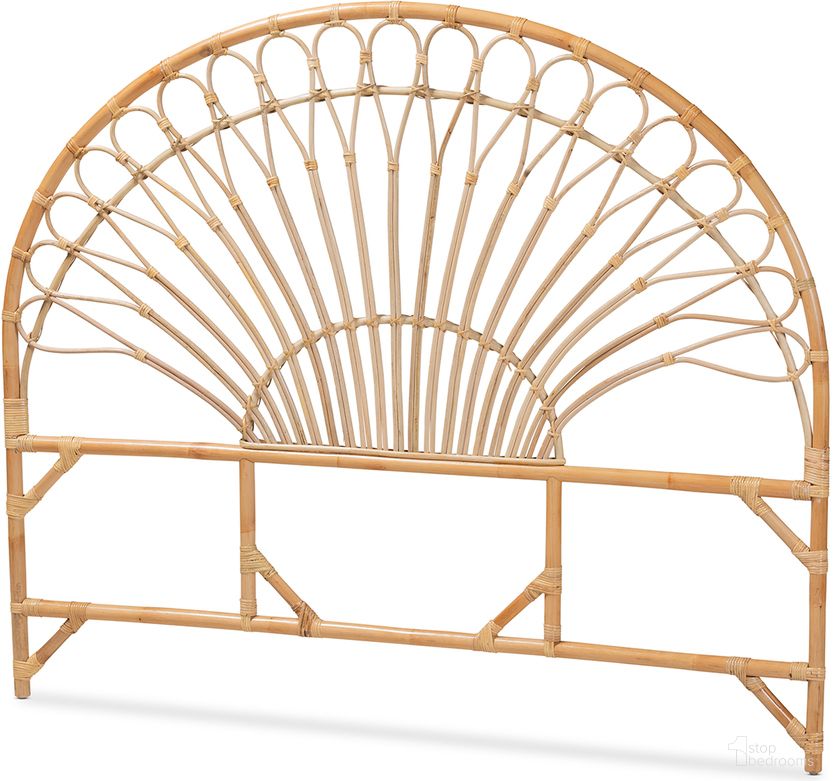 Baxton Studio Devereaux Rattan Headboard - Thumbnail 2