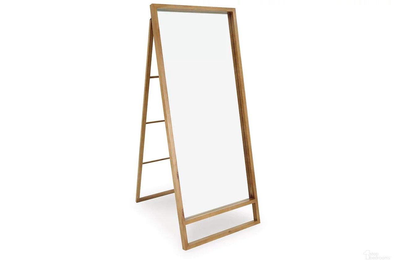 The appearance of Devford Floor Mirror In Brown designed by Signature Design by Ashley in the transitional interior design. This brown piece of furniture was selected by 1StopBedrooms from Devford Collection to add a touch of cosiness and style into your home. Sku: A8010341. Material: Wood.