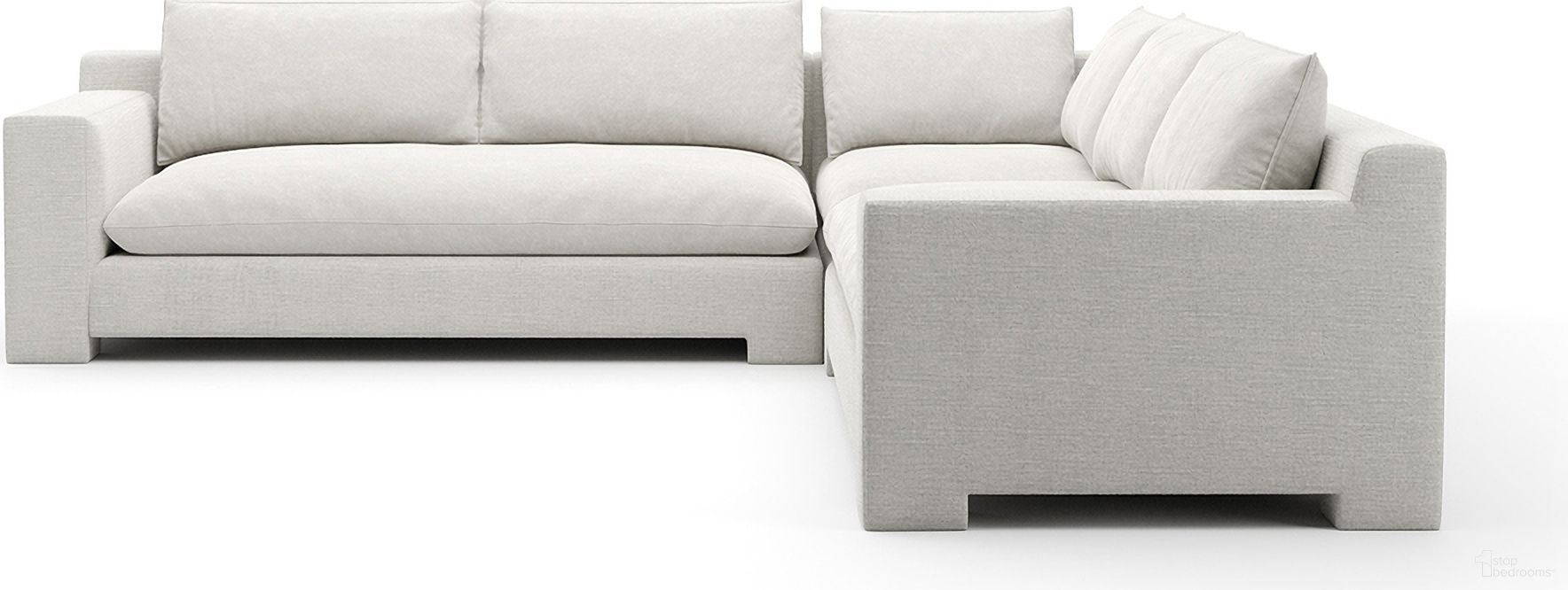 The appearance of Devon L Sectional In Cream designed by Caracole in the modern / contemporary interior design. This cream piece of furniture  was selected by 1StopBedrooms from Devon Collection to add a touch of cosiness and style into your home. Sku: UPH-425V-CR6-A;UPH-425V-LL6-A;UPH-425V-RL6-A. Material: Hardwood.