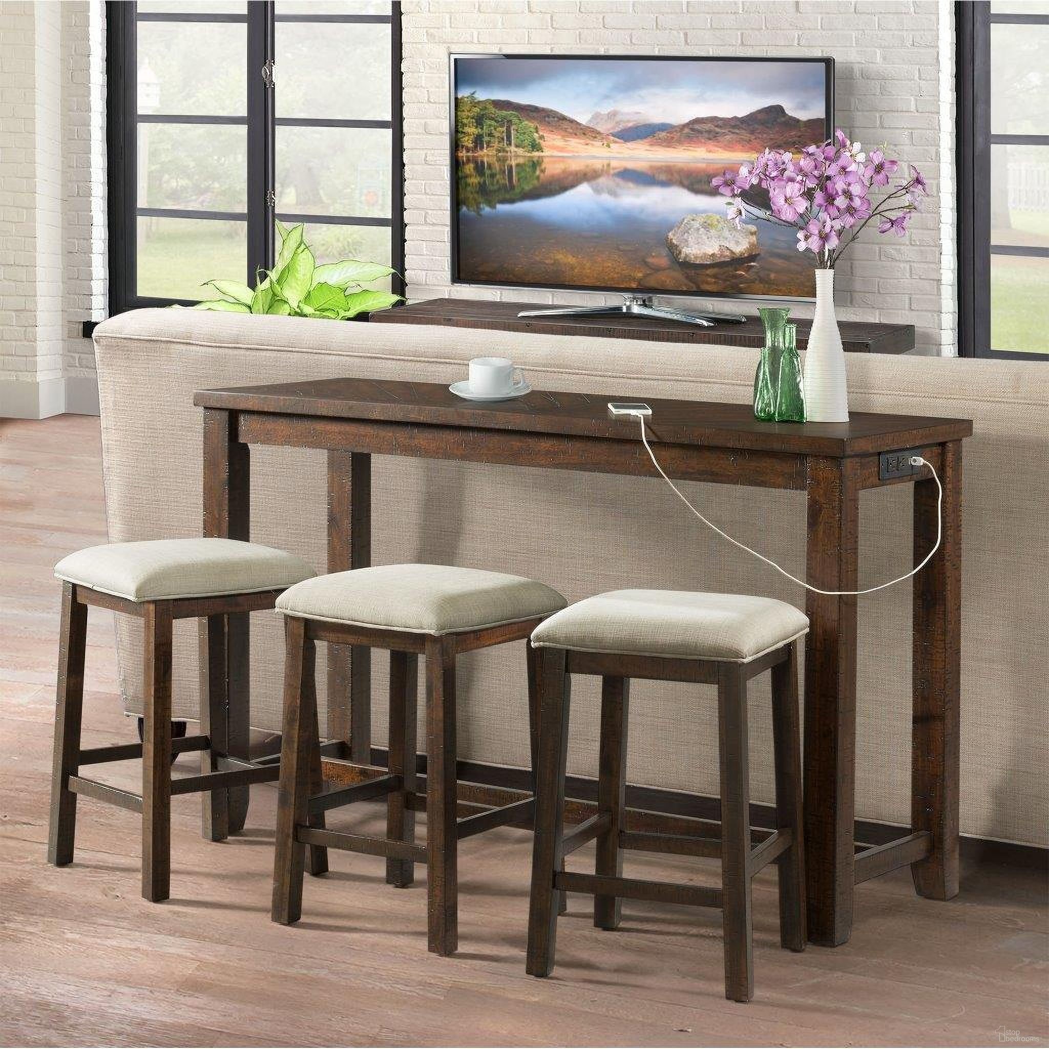 Dex Dark Walnut Multipurpose Bar Set