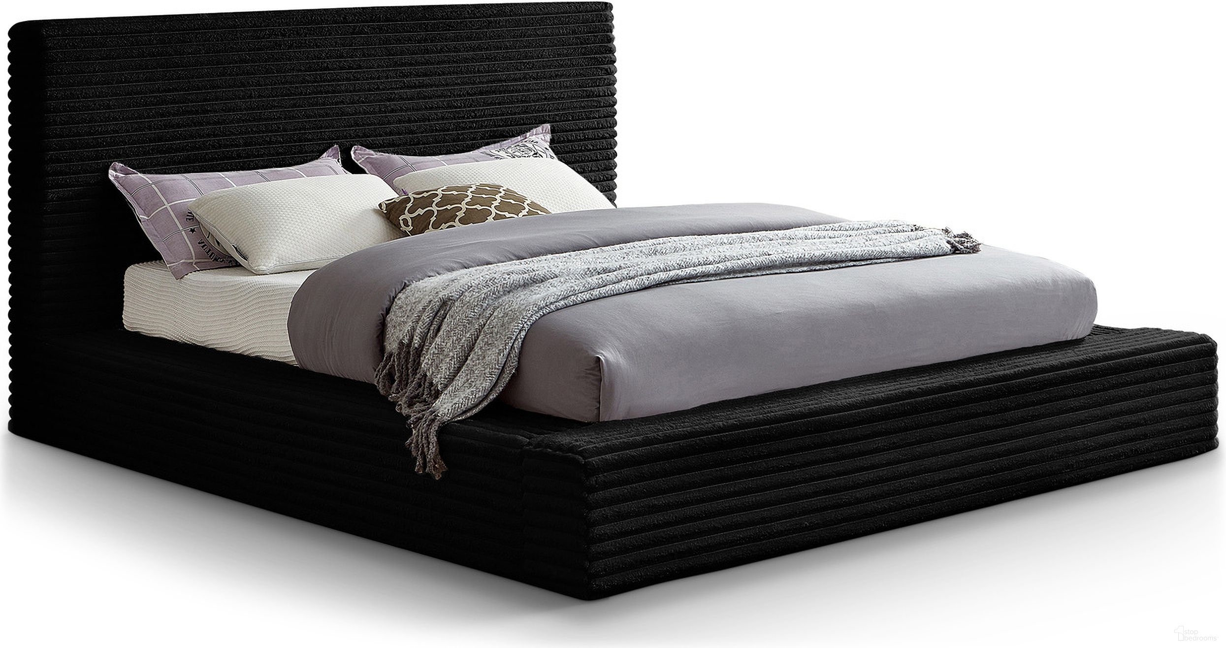 The appearance of Dexter Corduroy Fabric Full Bed In Black designed by Meridian in the modern / contemporary interior design. This black piece of furniture was selected by 1StopBedrooms from Dexter Collection to add a touch of cosiness and style into your home. Sku: DexterBlack-F Box 1/2 (Headboard / Slats);DexterBlack-F Box 2/2 (Footboard / Rails / Support Bar / Hardware). Material: Fabric. Bed Size: Full. Bed Type: Upholstered Bed.