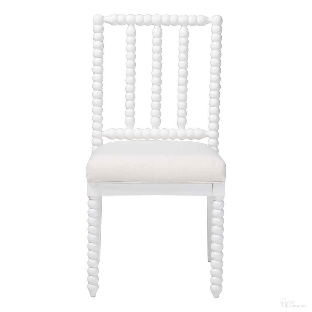 Deya Bobbin Dining Chair In White