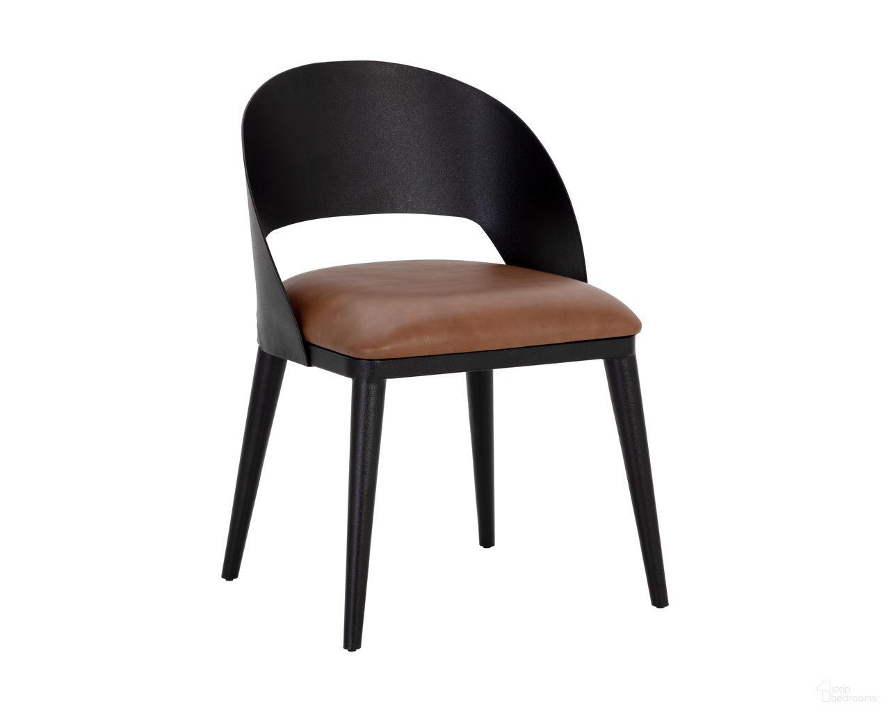 Dezirae Dining Chair In Cognac and Black