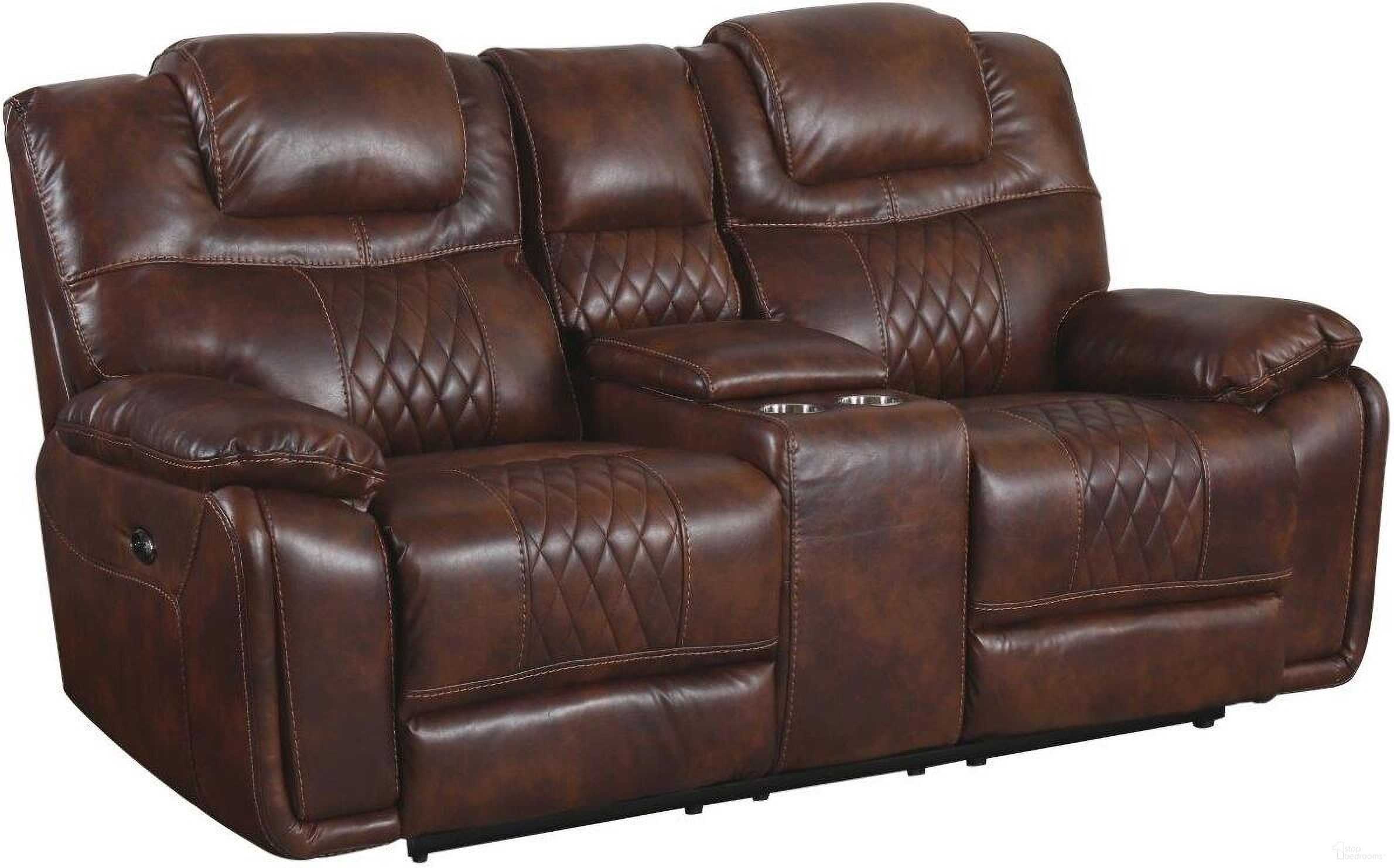 The appearance of Diamond Power Brown Leather Gel Dual Reclining Loveseat designed by Sunset Trading in the modern / contemporary interior design. This brown piece of furniture was selected by 1StopBedrooms from Diamond Power Collection to add a touch of cosiness and style into your home. Sku: SU-ZY5018A002-H246. Material: Wood.
