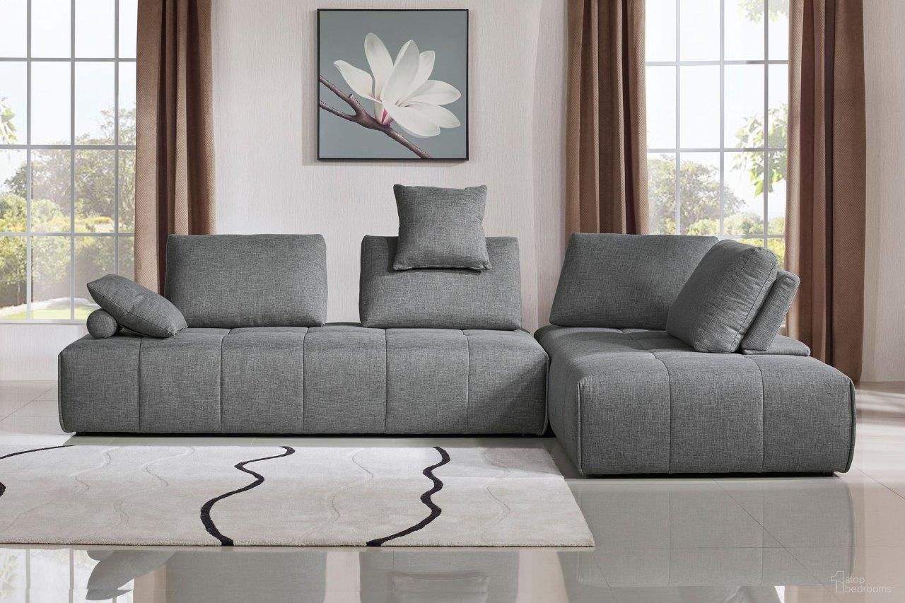 Diamond Sofa Cloud Space Grey Fabric 2pc Lounge Seating Platforms