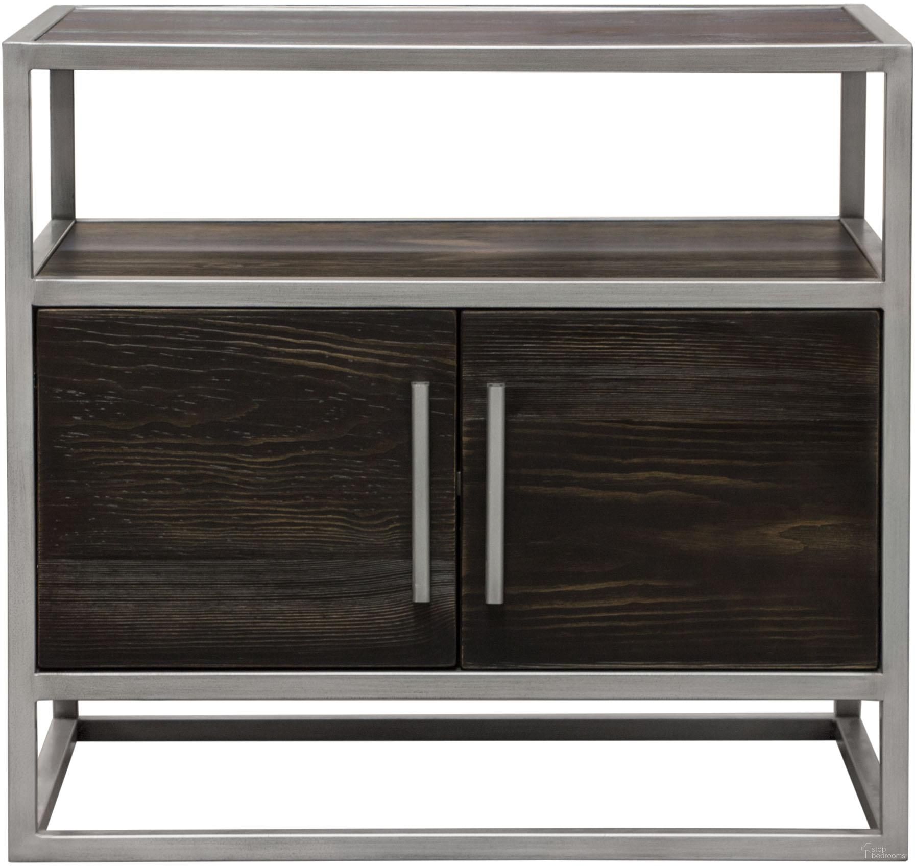 The appearance of Diamond Sofa Empire Dark Brown Top Silver Metal 2 Door End Table designed by Diamond Sofa in the modern / contemporary interior design. This dark brown piece of furniture was selected by 1StopBedrooms from Empire Collection to add a touch of cosiness and style into your home. Sku: EMPIREETSL. Material: Wood.