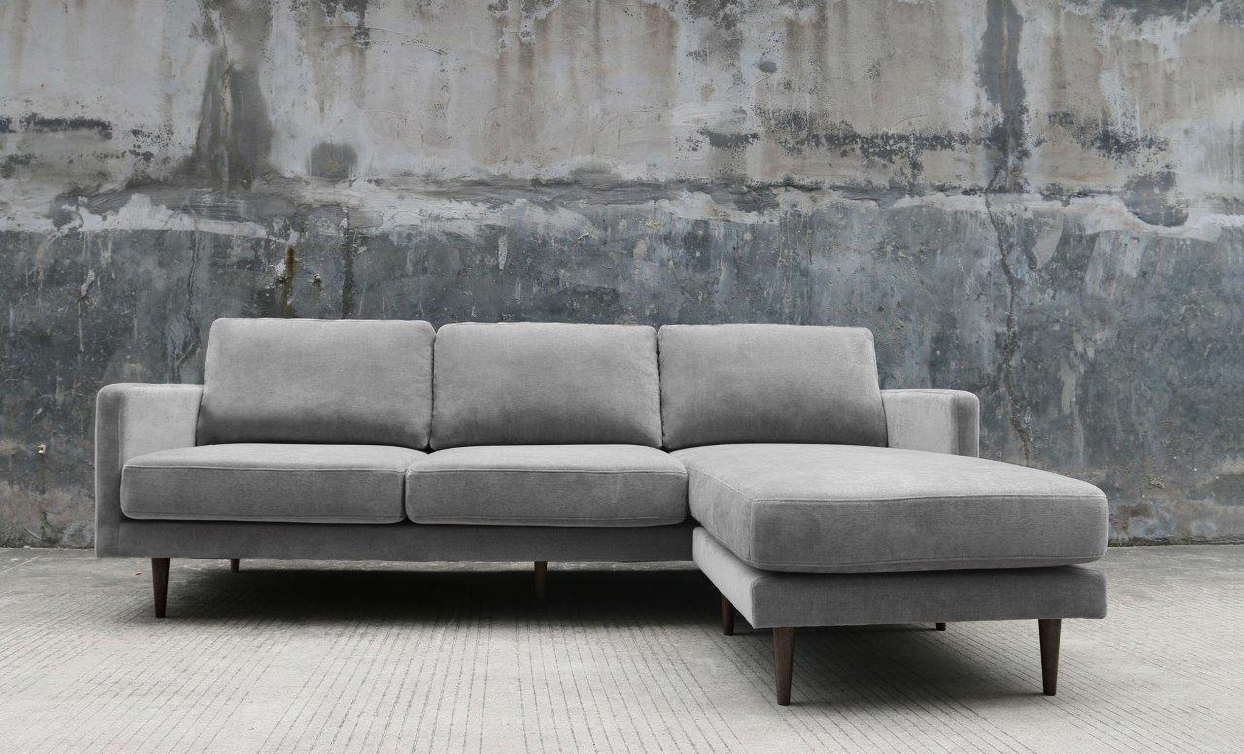 Diamond Sofa Kelsey Grey Reversible Chaise Sectional