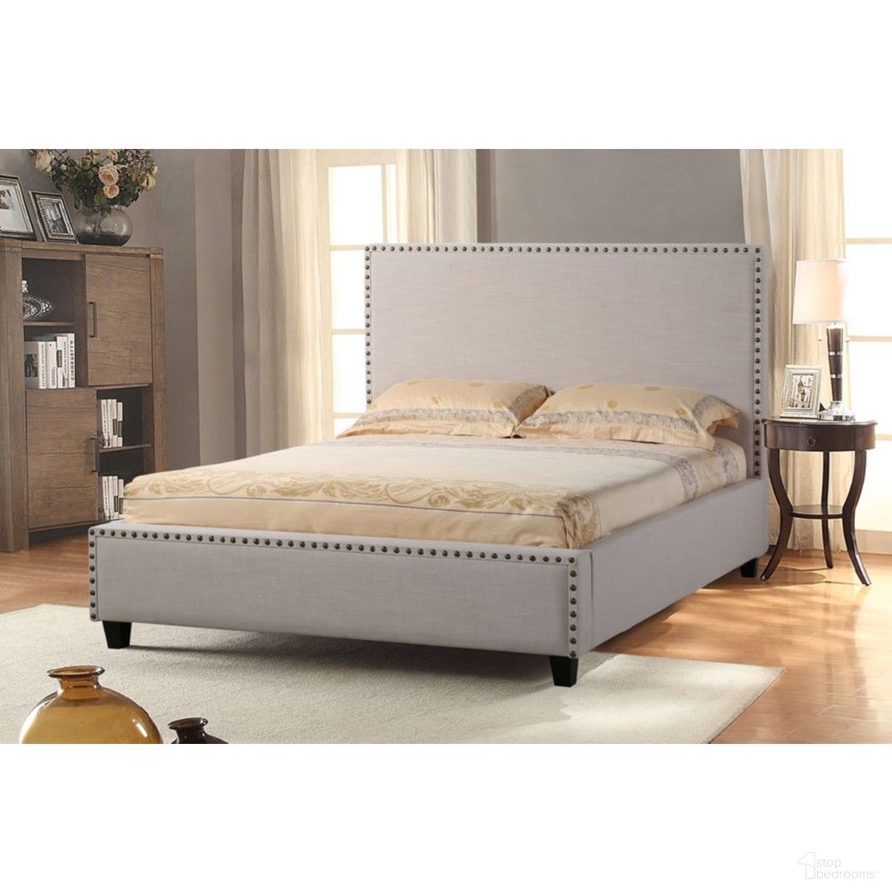 Diamond Sofa La Jolla Desert Sand Fabric King Bed