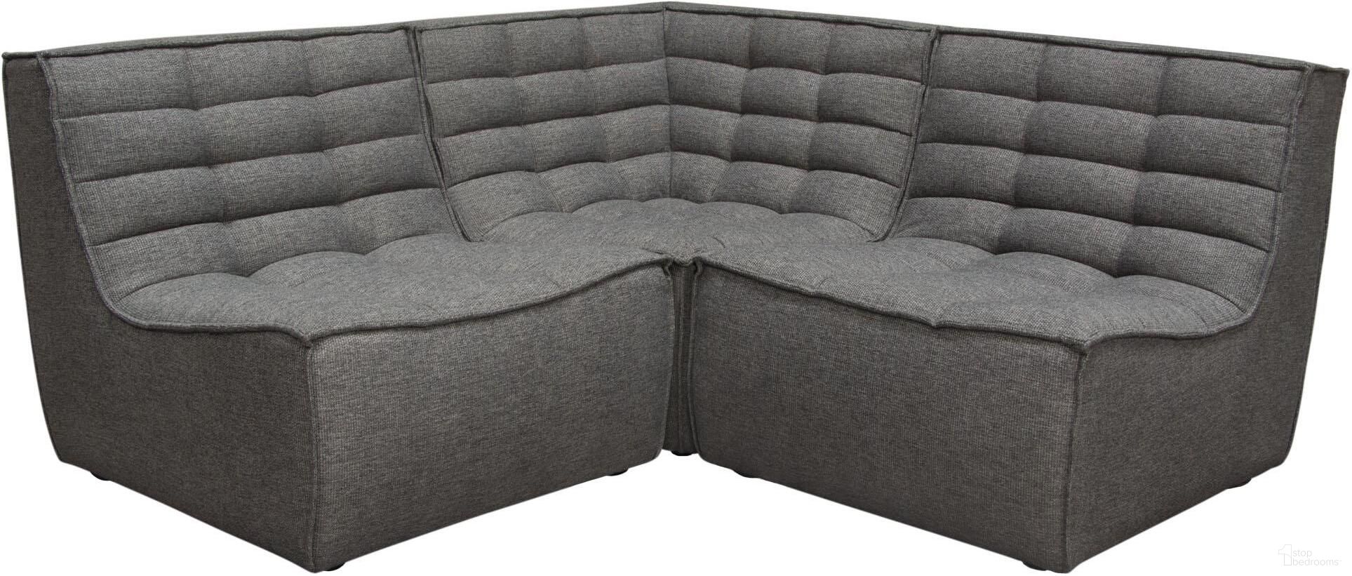 The appearance of Diamond Sofa Marshall Grey 3 Piece Sectional designed by Diamond Sofa in the modern / contemporary interior design. This grey piece of furniture was selected by 1StopBedrooms from Marshall Collection to add a touch of cosiness and style into your home. Sku: MARSHALLACGR;MARSHALLSCGR;MARSHALLACGR. Material: Polyester. Layout: L-Shape.