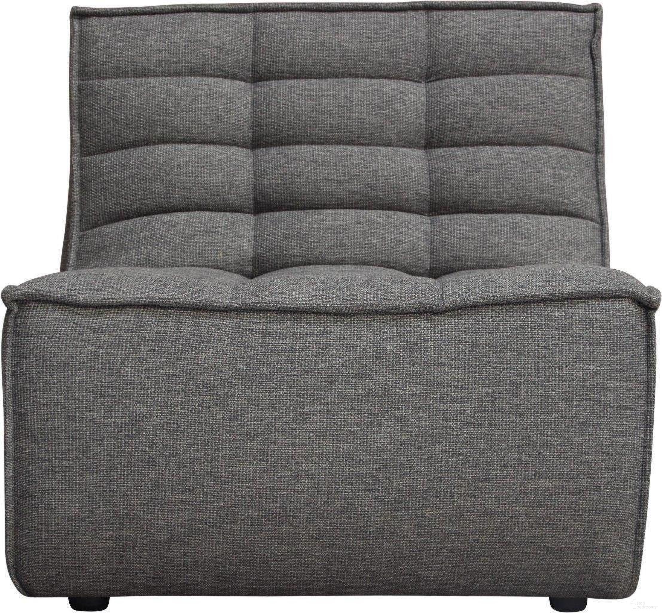 The appearance of Diamond Sofa Marshall Grey Scooped Seat Armless Chair designed by Diamond Sofa in the modern / contemporary interior design. This grey piece of furniture was selected by 1StopBedrooms from Marshall Collection to add a touch of cosiness and style into your home. Sku: MARSHALLACGR. Material: Fabric.