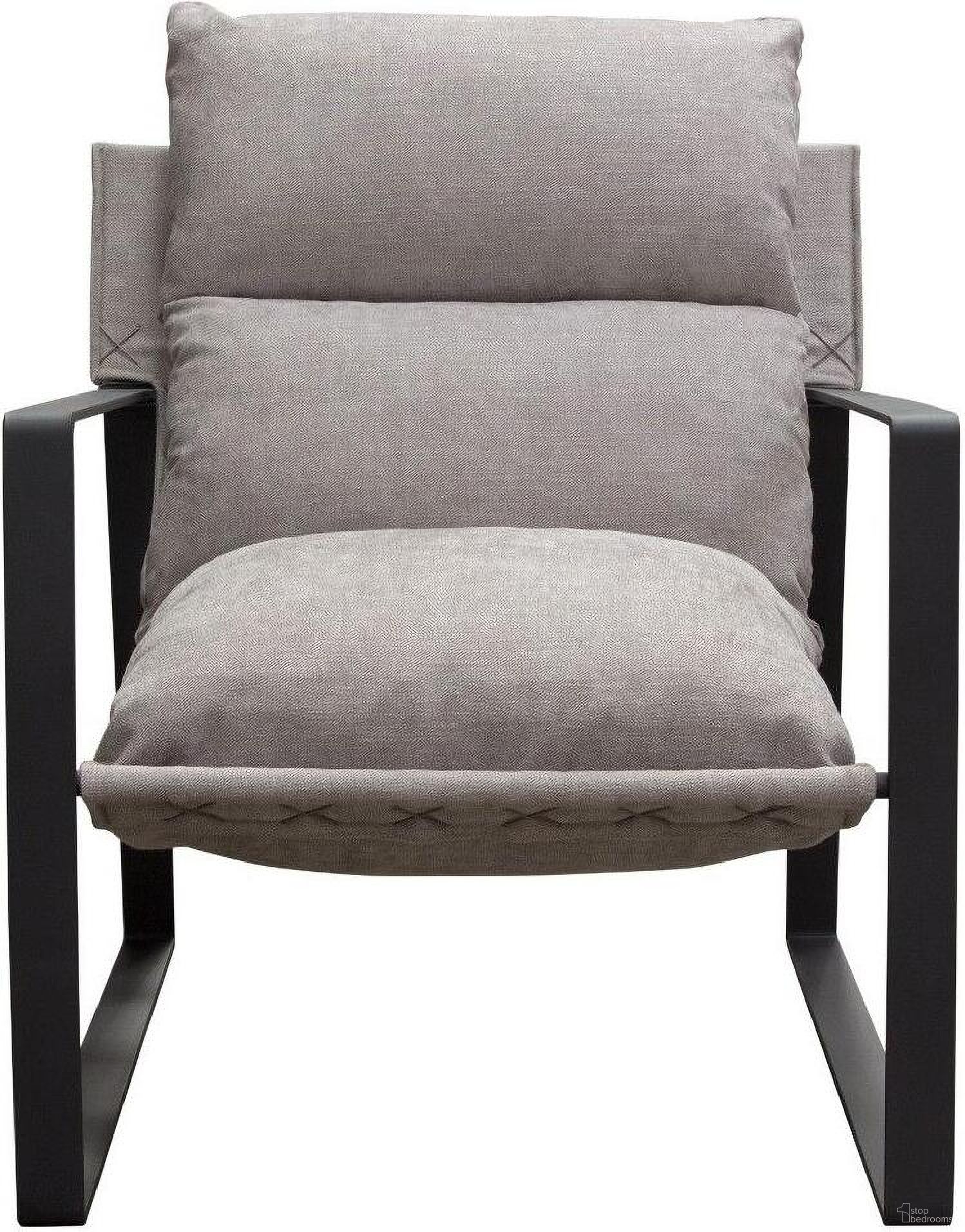 The appearance of Diamond Sofa Miller Sling Accent Chair in White Linen Fabric designed by Diamond Sofa in the modern / contemporary interior design. This white piece of furniture  was selected by 1StopBedrooms from Miller Collection to add a touch of cosiness and style into your home. Sku: MILLERCHWH. Material: Fabric.