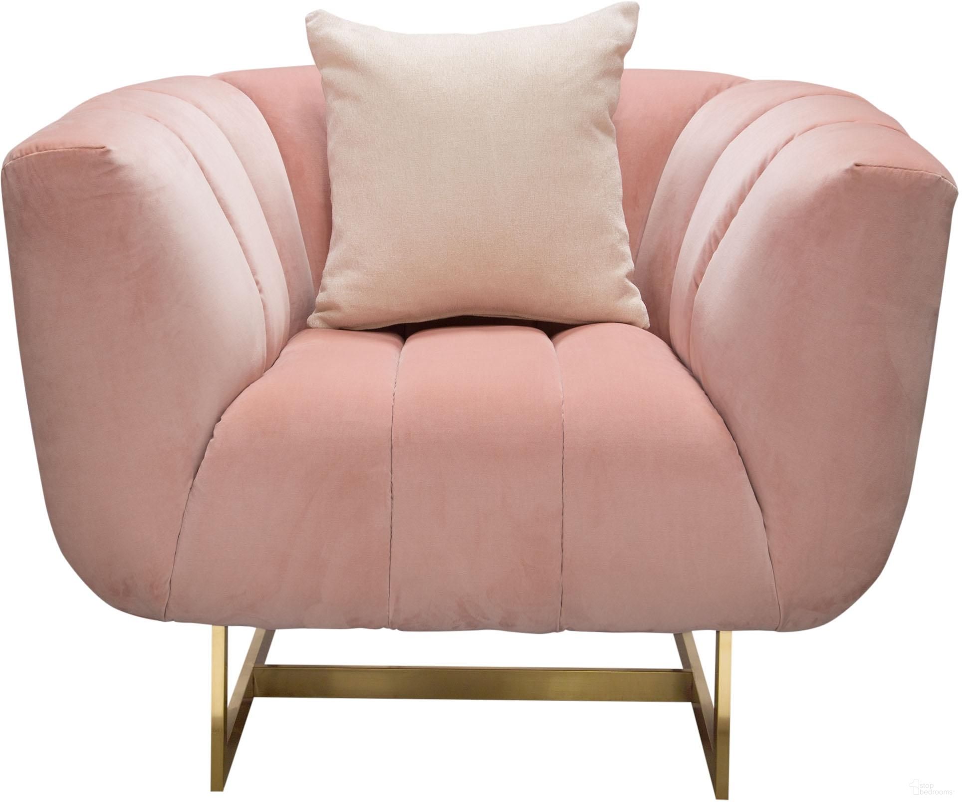 Diamond Sofa Venus Pink Velvet Chair