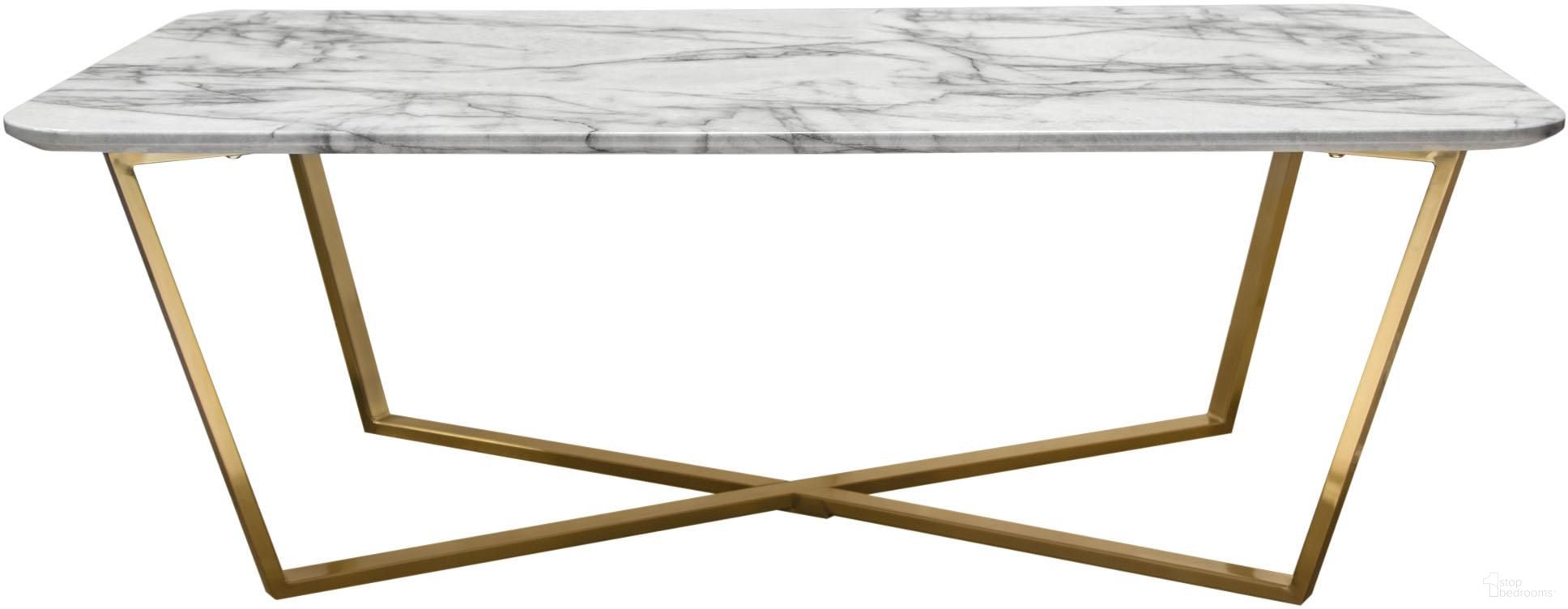 Diamond Sofa Vida White Grey Rectangle Cocktail Table