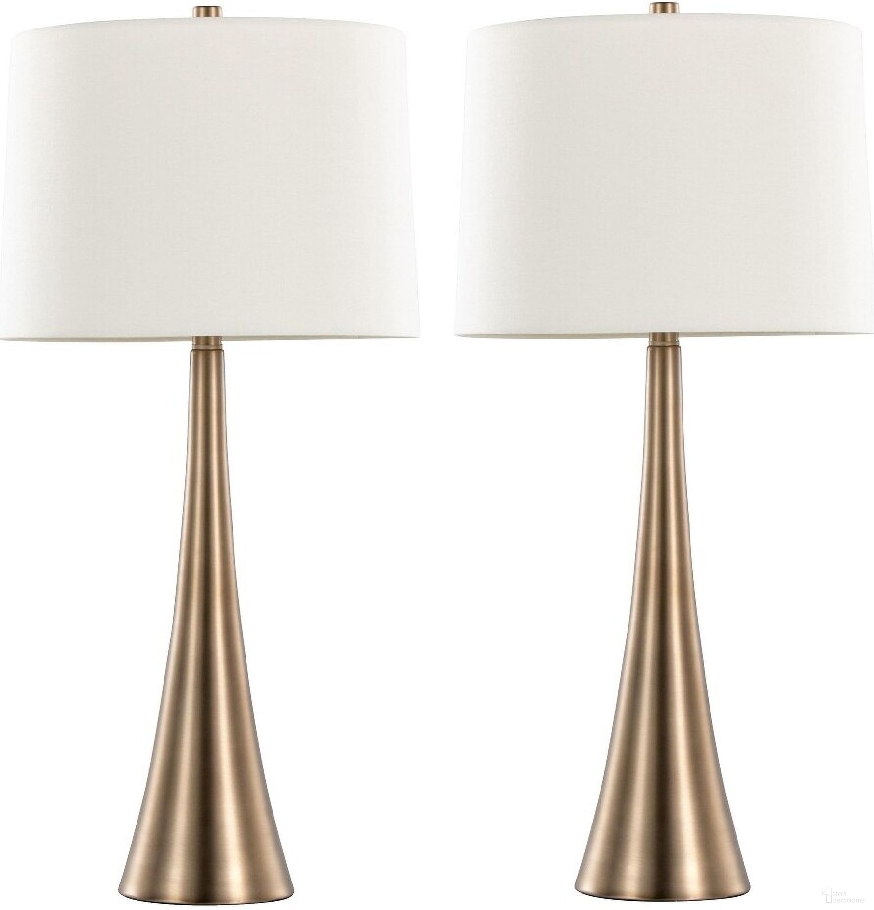 The appearance of Diana 29.5 Inch Metal Table Lamp Set of 2 In White and Bronze designed by Lumisource in the modern / contemporary interior design. This white/bronze piece of furniture was selected by 1StopBedrooms from Diana Collection to add a touch of cosiness and style into your home. Sku: GTS30-DIANA BZW2. Material: Metal.