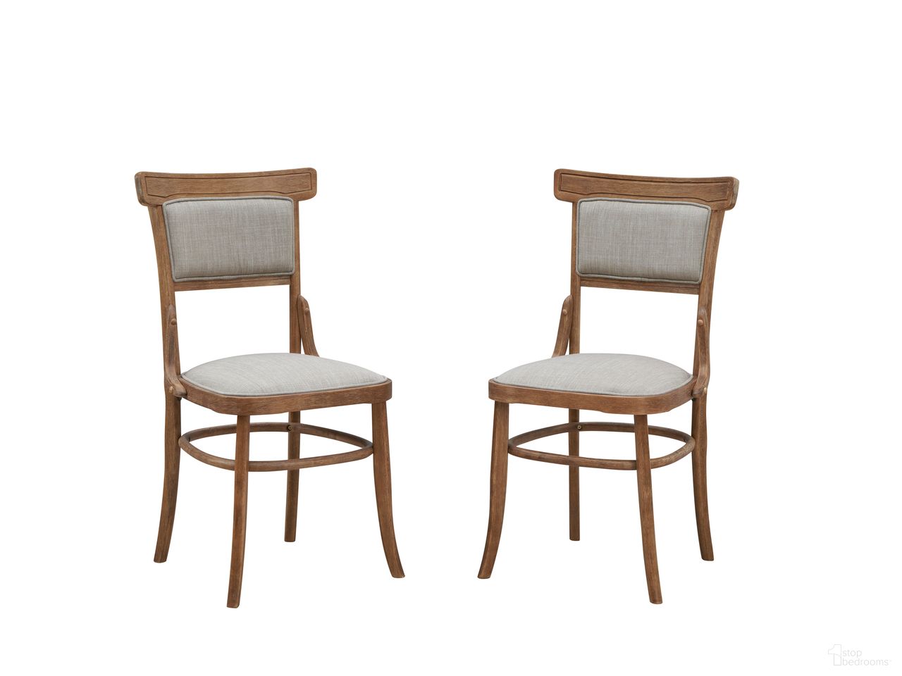 The appearance of Diana Dining Chair - Set of 2 In Vintage Honey and Linen Upholstery designed by Carolina Living in the traditional interior design. This vintage honey and linen piece of furniture was selected by 1StopBedrooms from Diana Collection to add a touch of cosiness and style into your home. Sku: CH-1937-UB-VHLN. Material: Rubberwood. Chair Type: Side Chair.