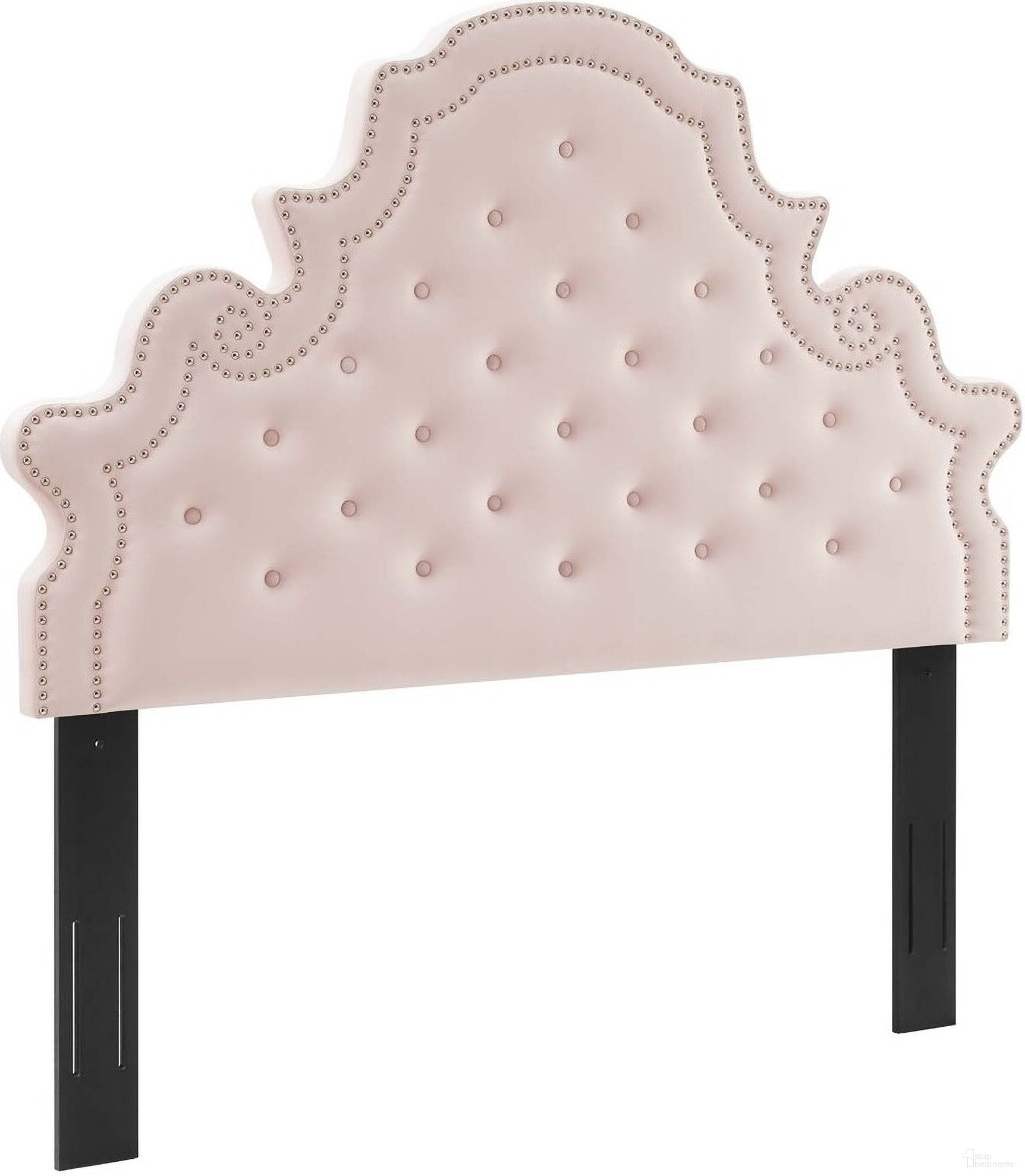 The appearance of Diana Tufted Performance Velvet Full/Queen Headboard In Pink designed by Modway in the modern / contemporary interior design. This pink piece of furniture  was selected by 1StopBedrooms from Diana Collection to add a touch of cosiness and style into your home. Sku: MOD-6417-PNK. Bed Size: Queen. Material: MDF.