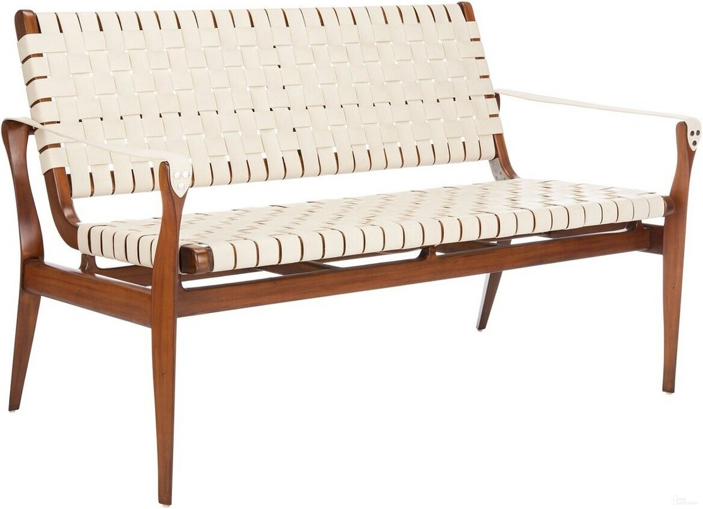 Safavieh Couture Dilan Leather Loveseat