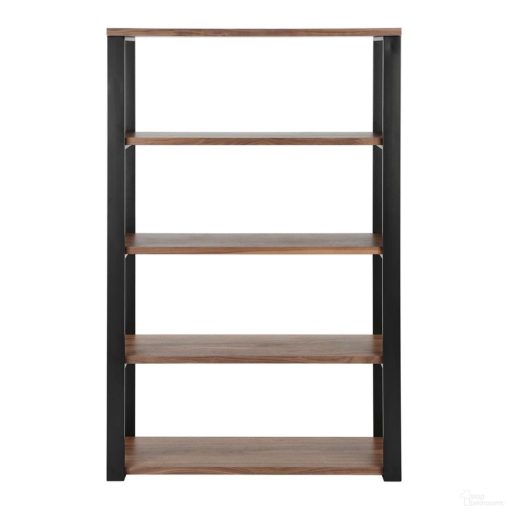 The appearance of Dillon 40 Inch Shelving Unit In Walnut and Matte Black designed by Euro Style in the modern / contemporary interior design. This walnut/matte black piece of furniture was selected by 1StopBedrooms from Dillon Collection to add a touch of cosiness and style into your home. Sku: 90471WAL-A;90471WAL-B. Material: MDF.