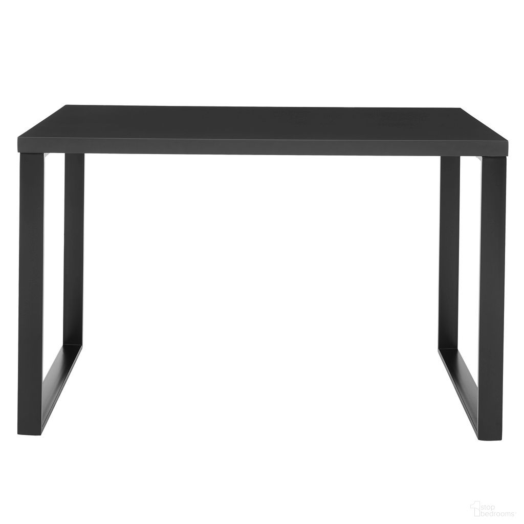 The appearance of Dillon 47 Inch Desk In Matte Anthracite and Matte Black designed by Euro Style in the modern / contemporary interior design. This matte anthracite/matte black piece of furniture was selected by 1StopBedrooms from Dillon Collection to add a touch of cosiness and style into your home. Sku: 90481-ANT. Material: MDF.