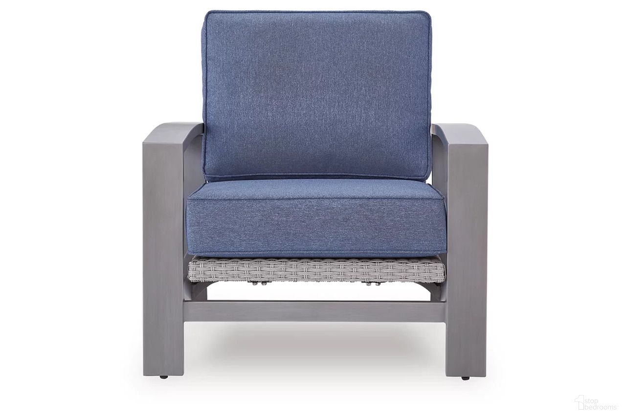 The appearance of Dillon Beach Outdoor Spring Lounge Chair In Gray and Blue designed by Signature Design by Ashley in the modern / contemporary interior design. This gray/blue piece of furniture was selected by 1StopBedrooms from Dillon Beach Collection to add a touch of cosiness and style into your home. Sku: P418-820. Material: Fabric.