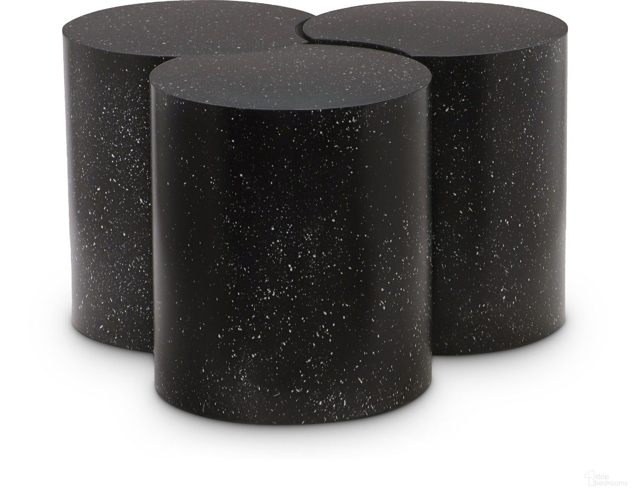 Dimple 3 Piece Coffee Table In Black