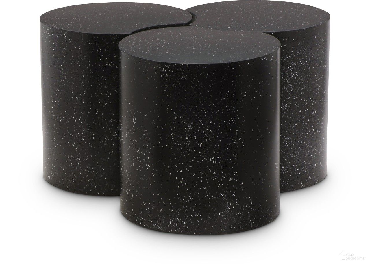 Dimple 3 Piece Coffee Table In Black