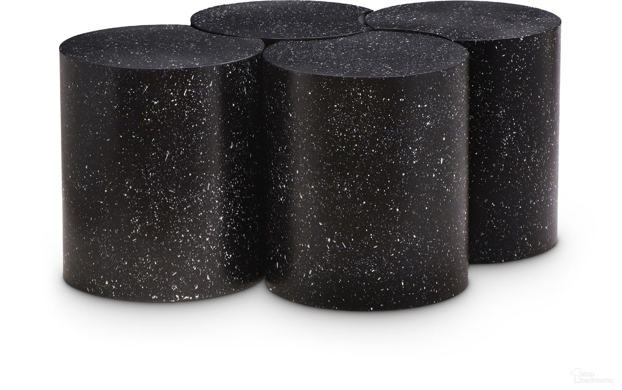 Dimple 4 Piece Coffee Table In Black