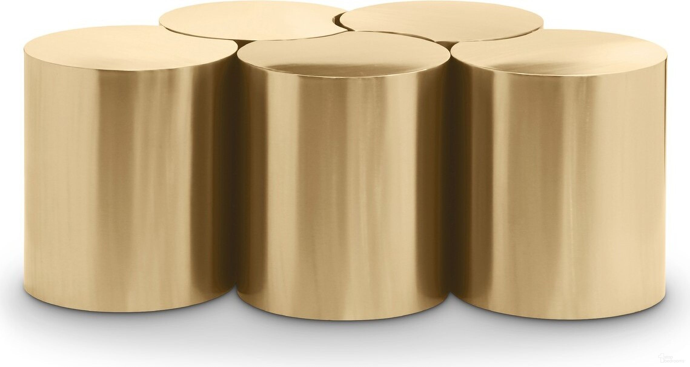 The appearance of Dimple 5 Piece Coffee Table In Gold designed by Meridian in the modern / contemporary interior design. This gold piece of furniture  was selected by 1StopBedrooms from Dimple Collection to add a touch of cosiness and style into your home. Sku: 99081Gold-ET16;99081Gold-ET16;99081Gold-ET16;99081Gold-ET16;99081Gold-ET16. Material: Iron.