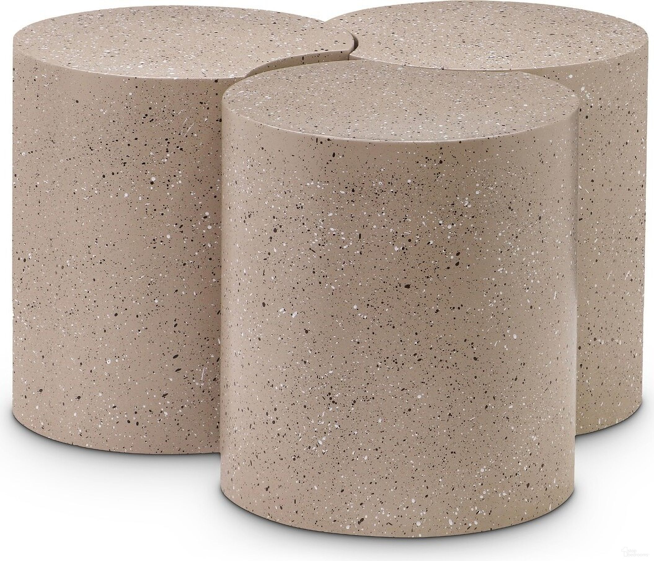 The appearance of Dimple 3 Piece Coffee Table In Taupe designed by Meridian in the modern / contemporary interior design. This taupe piece of furniture  was selected by 1StopBedrooms from Dimple Collection to add a touch of cosiness and style into your home. Sku: 99084Taupe-ET18;99084Taupe-ET18;99084Taupe-ET18. Material: Iron.