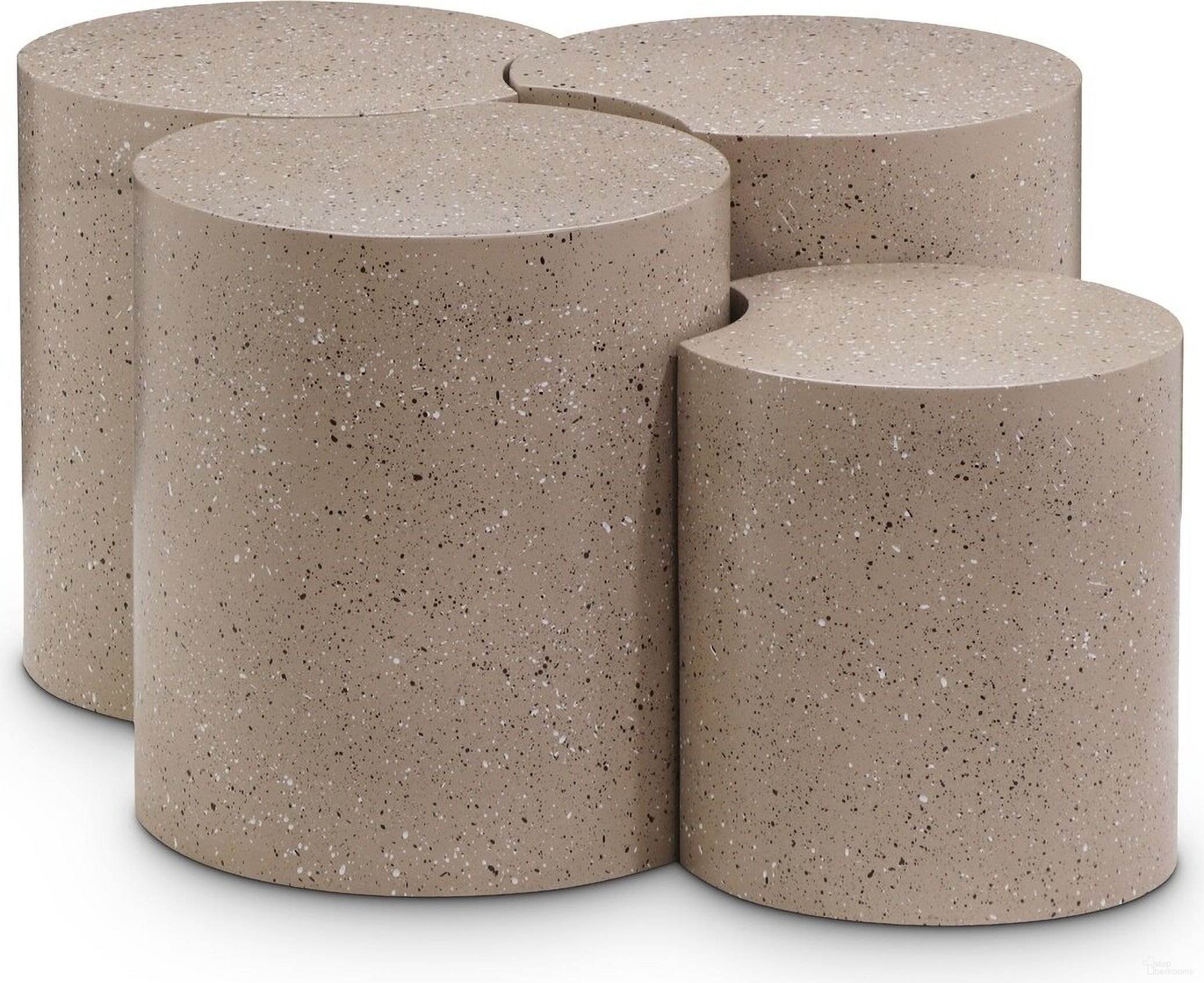The appearance of Dimple 4 Piece Coffee Table In Taupe designed by Meridian in the modern / contemporary interior design. This taupe piece of furniture  was selected by 1StopBedrooms from Dimple Collection to add a touch of cosiness and style into your home. Sku: 99084Taupe-ET16;99084Taupe-ET18;99084Taupe-ET18;99084Taupe-ET18. Material: Iron.