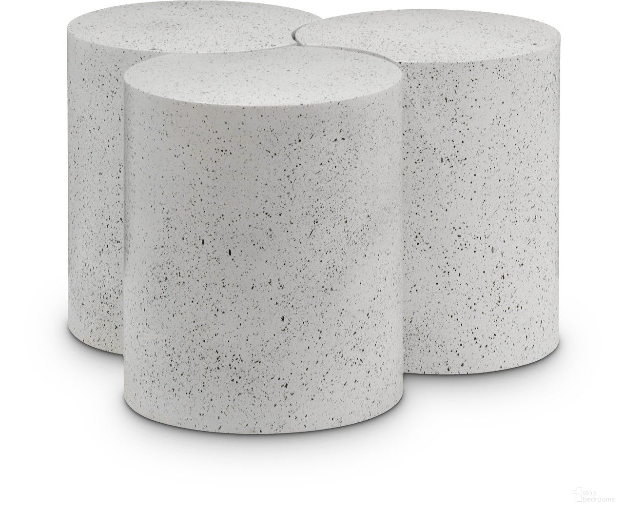 Dimple 3 Piece Coffee Table In White