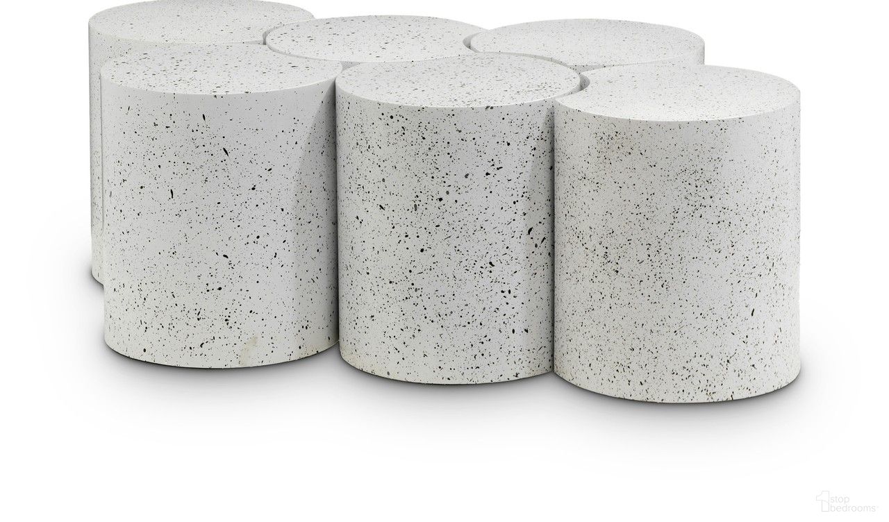 The appearance of Dimple 6 Piece Coffee Table In White designed by Meridian in the modern / contemporary interior design. This white piece of furniture  was selected by 1StopBedrooms from Dimple Collection to add a touch of cosiness and style into your home. Sku: 99084White-ET20;99084White-ET20;99084White-ET20;99084White-ET20;99084White-ET20;99084White-ET20. Material: Iron.
