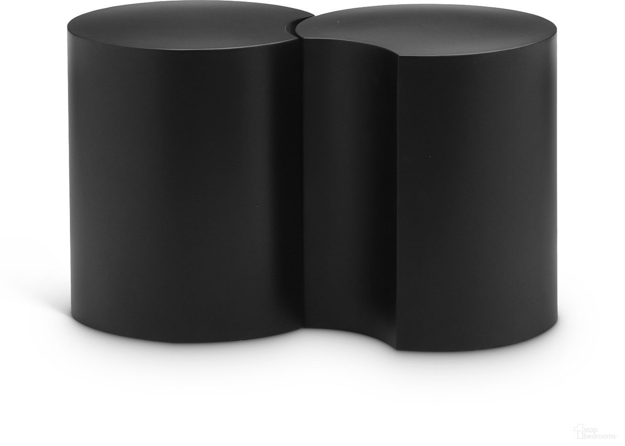 Dimple 2 Piece End Table In Black