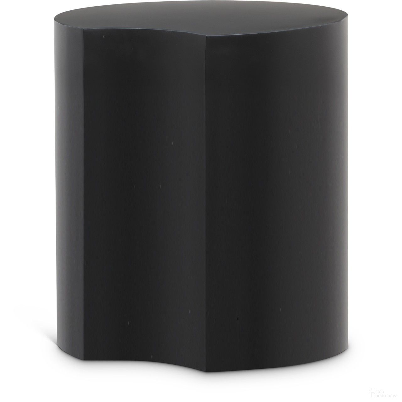 The appearance of Dimple End Table In Black designed by Meridian in the modern / contemporary interior design. This black piece of furniture  was selected by 1StopBedrooms from Dimple Collection to add a touch of cosiness and style into your home. Sku: 99081Black-ET20. Material: Iron.