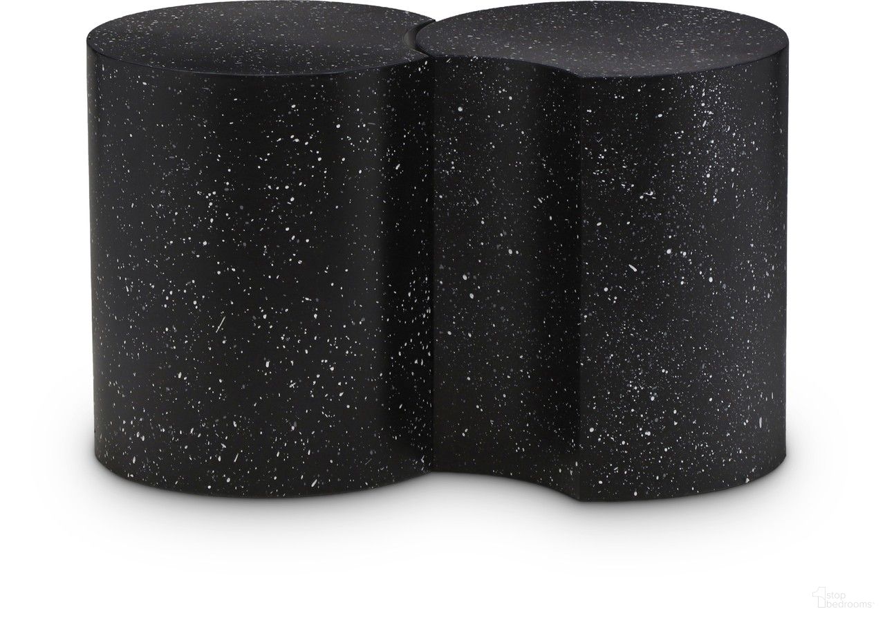 The appearance of Dimple 2 Piece End Table In Black designed by Meridian in the modern / contemporary interior design. This black piece of furniture  was selected by 1StopBedrooms from Dimple Collection to add a touch of cosiness and style into your home. Sku: 99084Black-ET18;99084Black-ET18. Material: Iron.