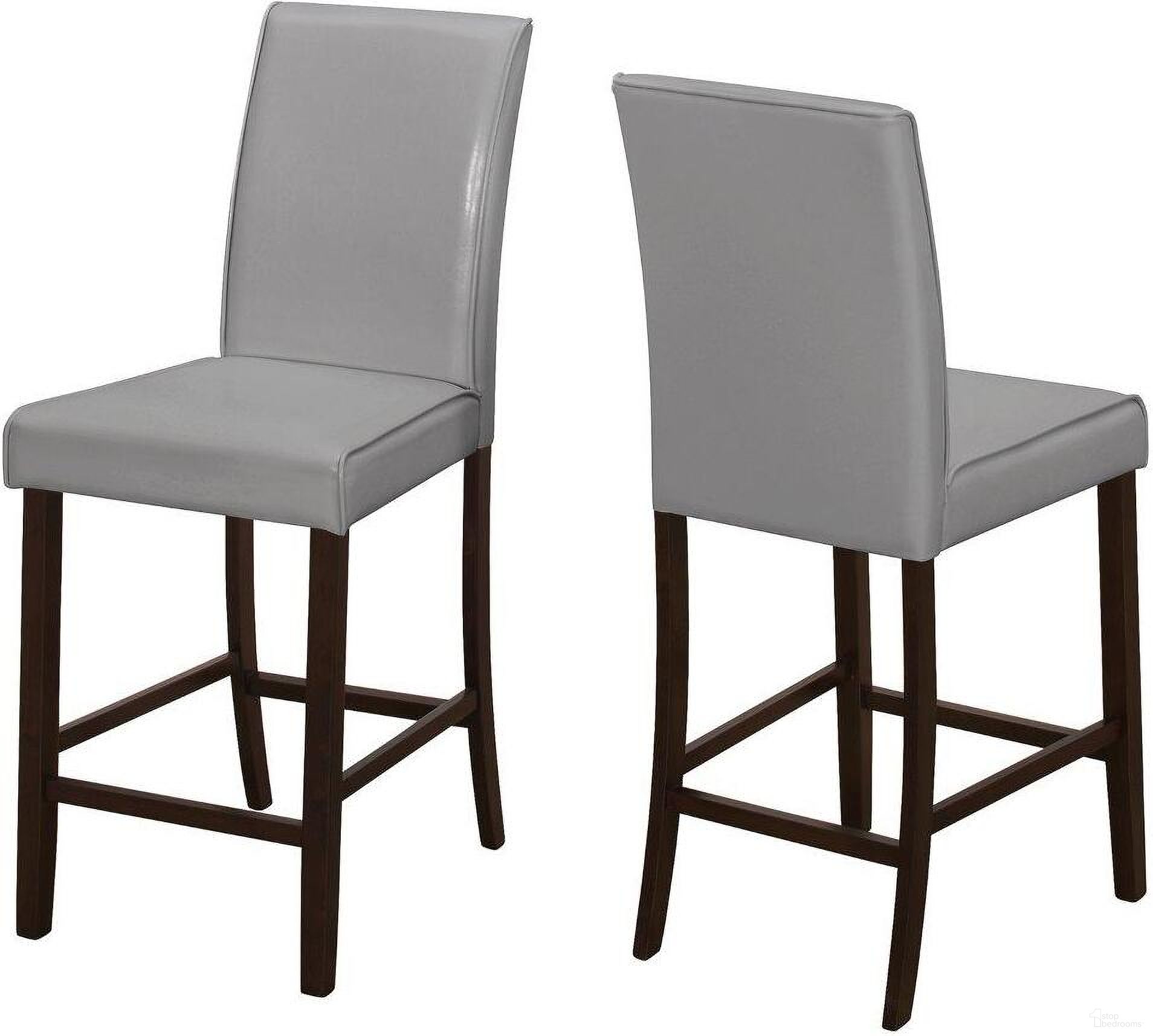 The appearance of Dining Chair Set Of 2 In Grey designed by Monarch Specialties in the modern / contemporary interior design. This grey piece of furniture was selected by 1StopBedrooms from to add a touch of cosiness and style into your home. Sku: I 1902. Material: MDF.