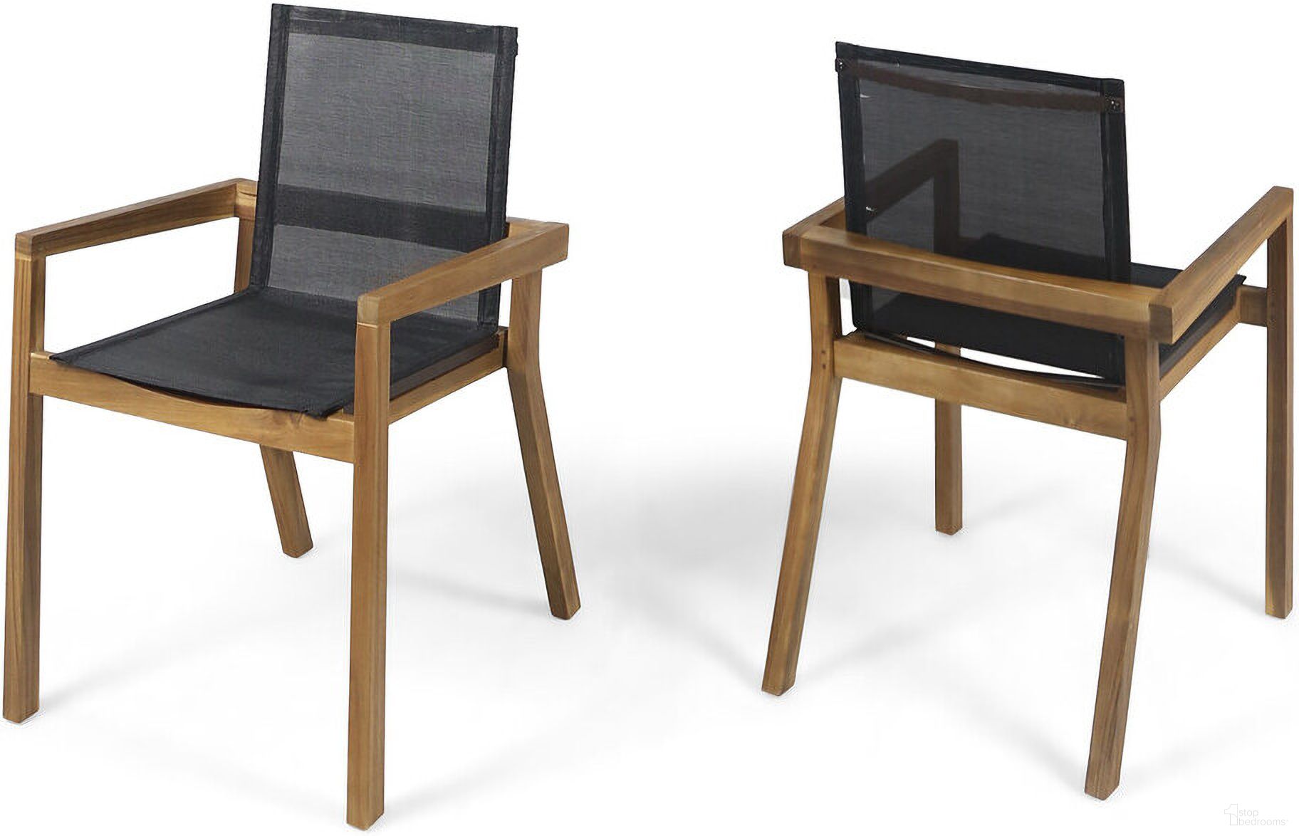 The appearance of Dining Chair with Acacia Wood Frame and Mesh Seating In Teak - Set of 2 designed by Noble House in the modern / contemporary interior design. This teak piece of furniture was selected by 1StopBedrooms from to add a touch of cosiness and style into your home. Sku: 63256.00. Material: Wood. Chair Type: Arm Chair.