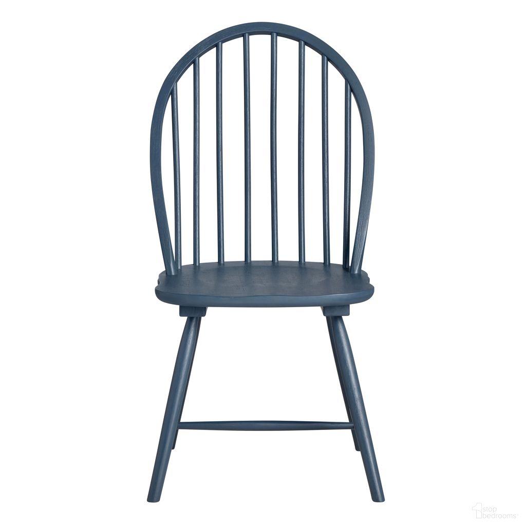 The appearance of Dining Chairs Set of 2 In Blue designed by Crestview Collection in the traditional interior design. This blue piece of furniture was selected by 1StopBedrooms from to add a touch of cosiness and style into your home. Sku: CVFVR8404. Material: Solid Wood. Chair Type: Side Chair.