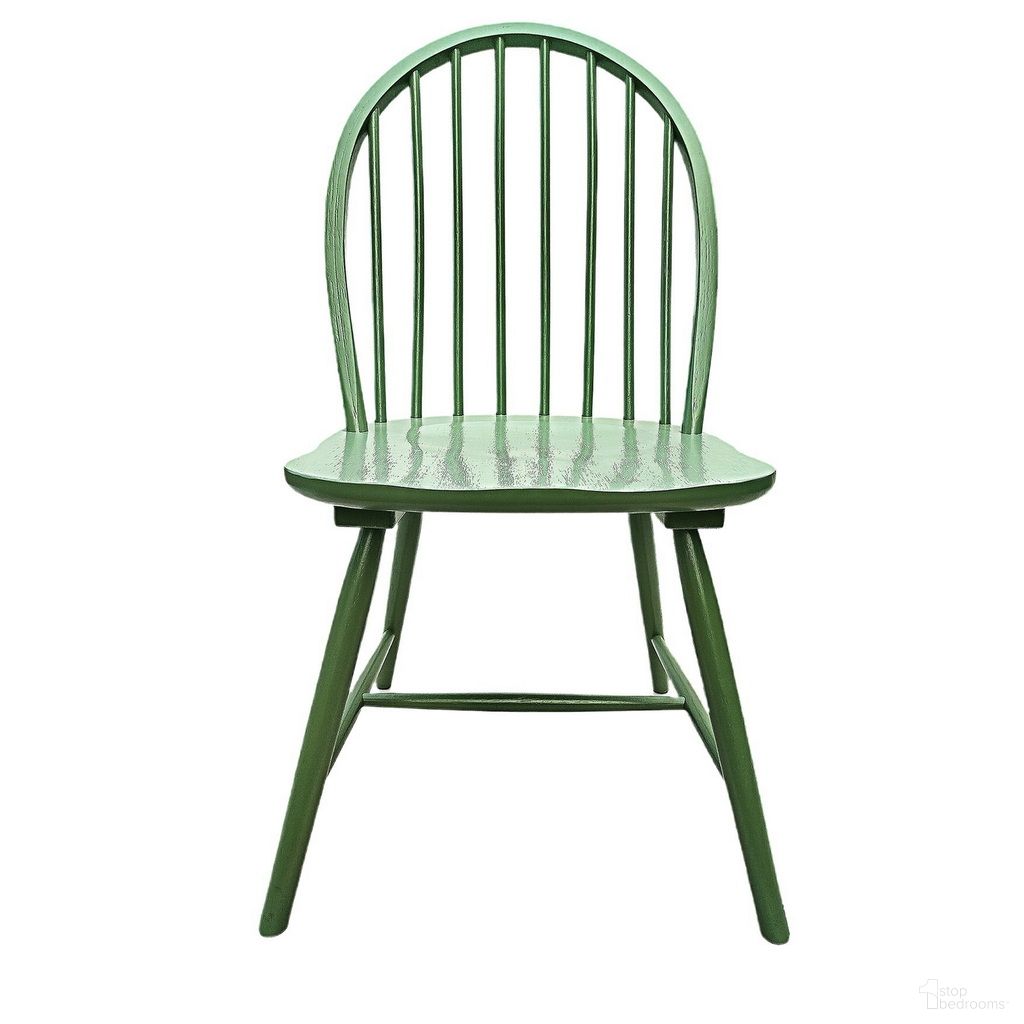 The appearance of Dining/Side Chairs Set of 2 In Green designed by Crestview Collection in the traditional interior design. This green piece of furniture was selected by 1StopBedrooms from to add a touch of cosiness and style into your home. Sku: CVFVR8574. Material: Solid Wood. Chair Type: Side Chair.