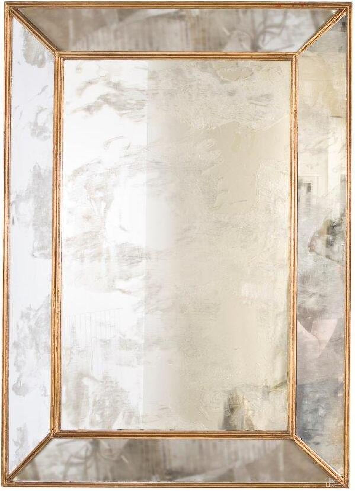 The appearance of Dion Antique And Gold Leaf Rectangular Mirror designed by Worlds Away in the modern / contemporary interior design. This gold piece of furniture was selected by 1StopBedrooms from Dion Collection to add a touch of cosiness and style into your home. Sku: DION G. Material: Wood.