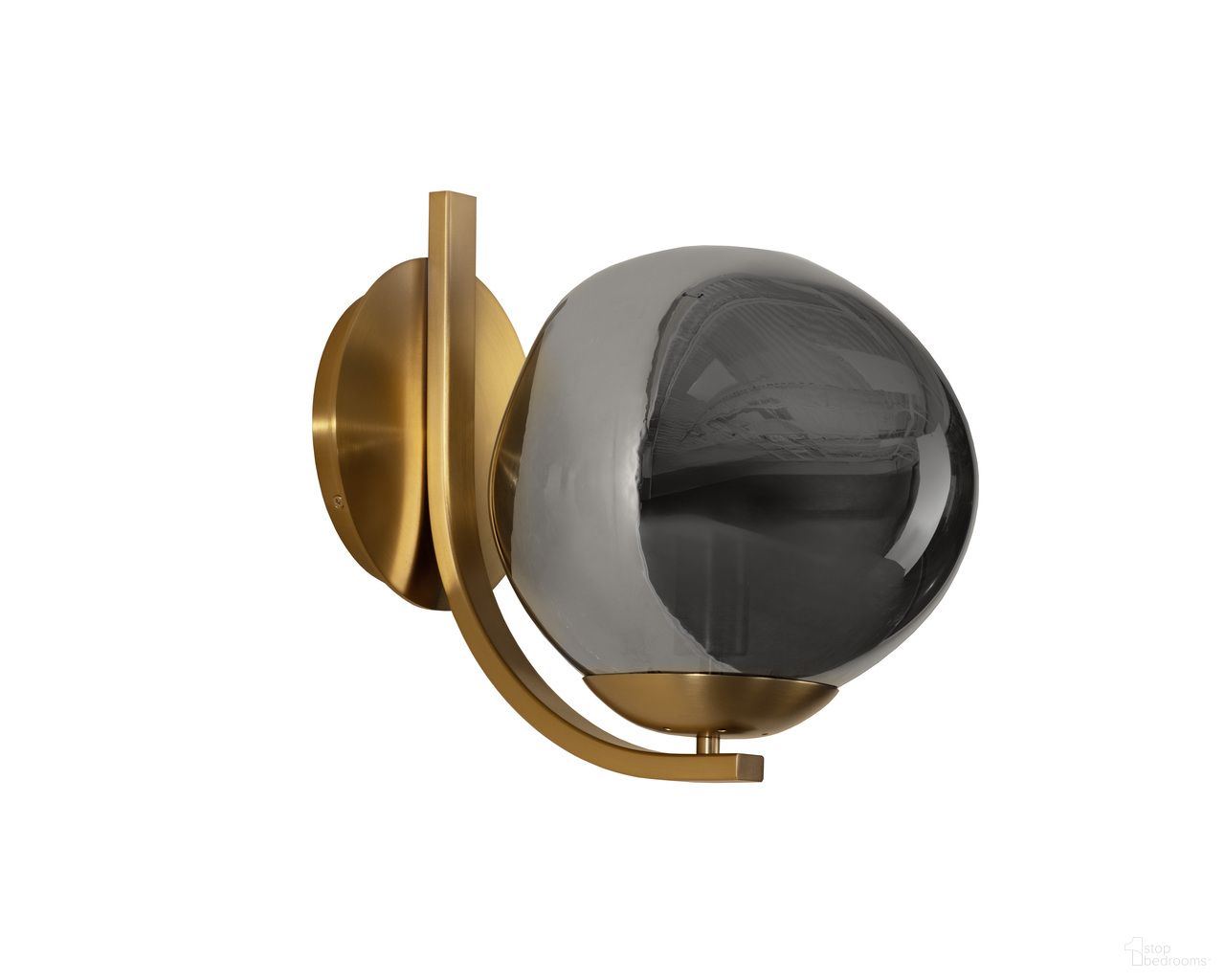 Dionis Sconce In Smoked and Brushed Gold