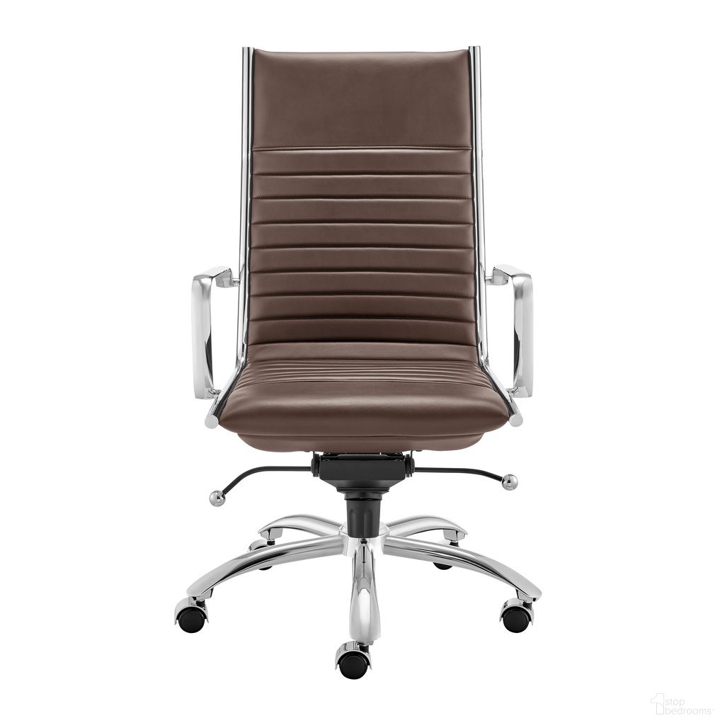 Dirk High Back Office Chair In Brown